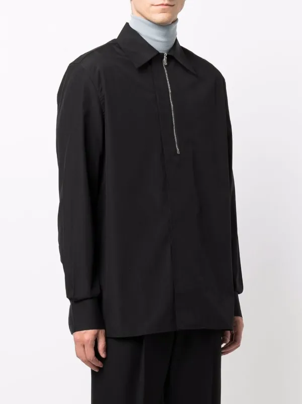 givenchy half zip logo band jacket