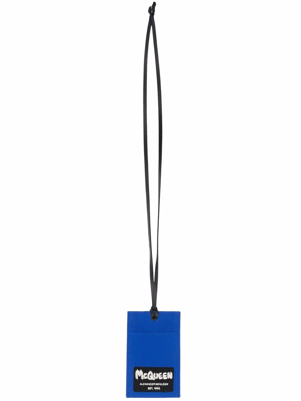 

Alexander McQueen McQueen Tag lanyard-strap cardholder - Blue