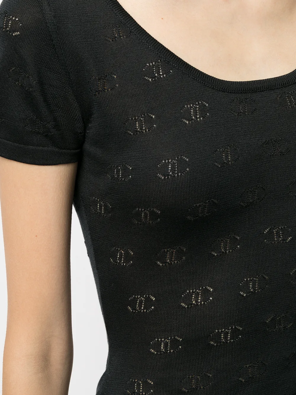 фото Chanel pre-owned футболка 1998-го года с логотипом cc