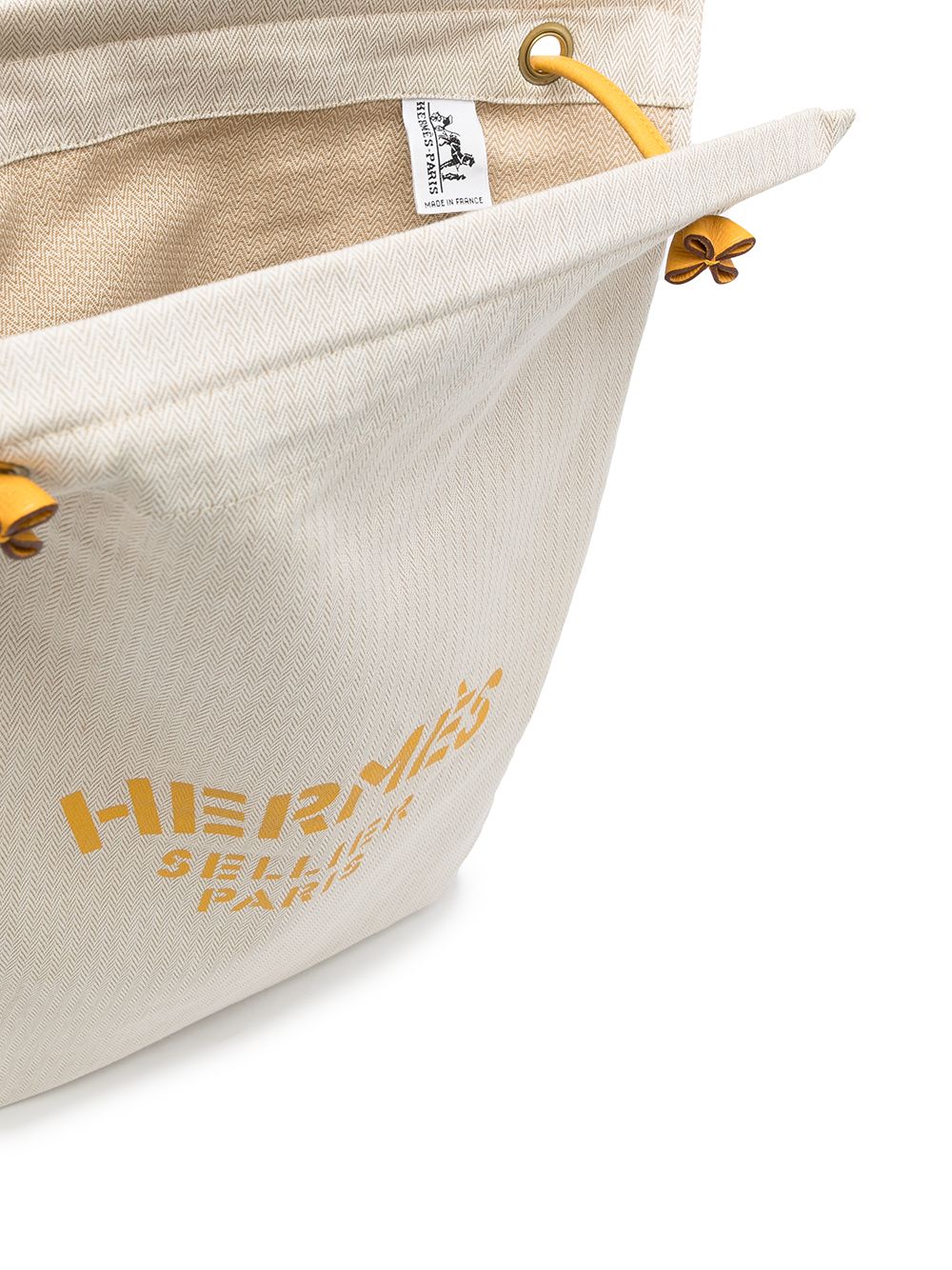 Authenticated Used HERMES Hermes Aline GM shoulder bag cotton canvas  leather natural black brown gold hardware tote 