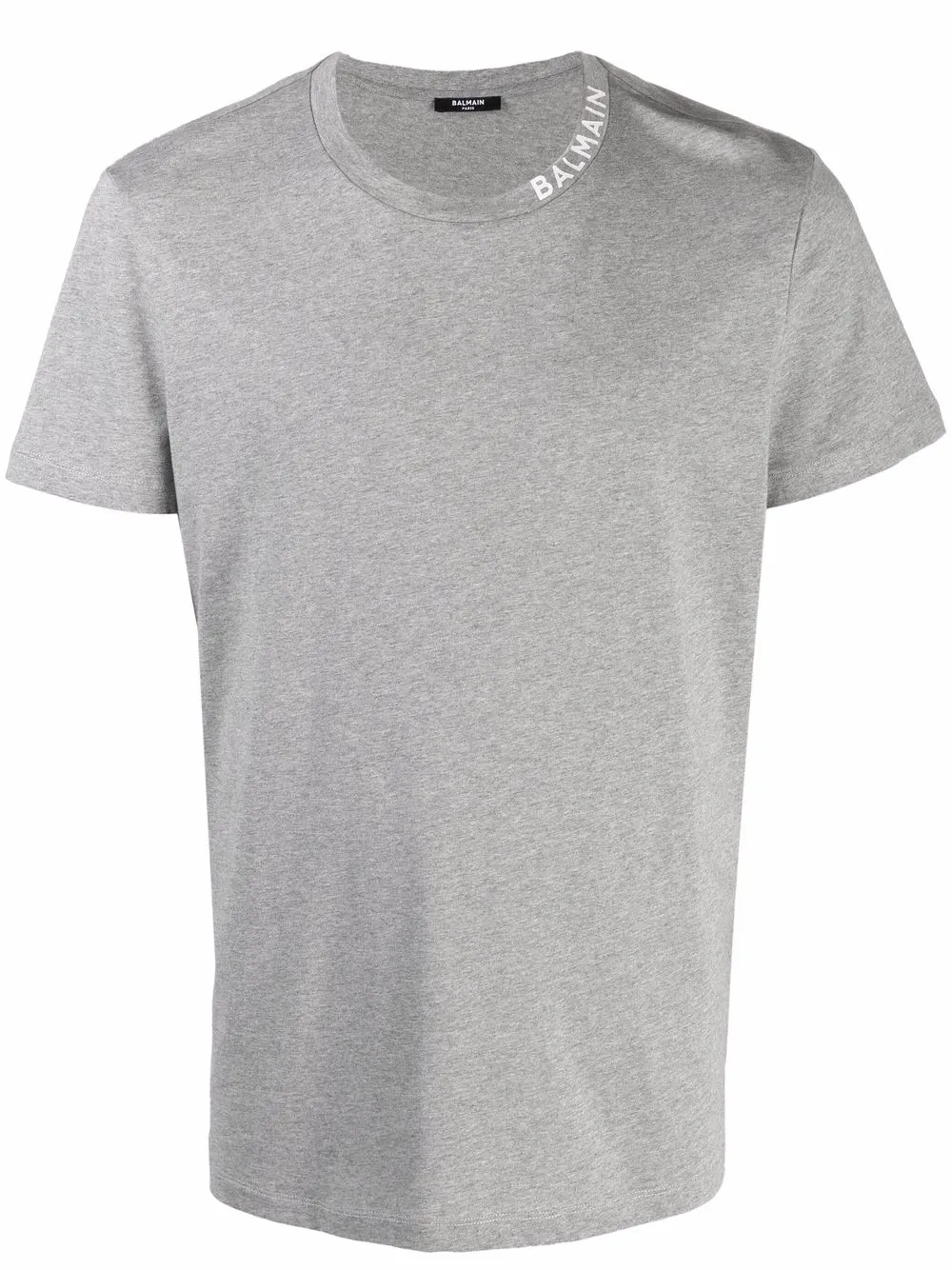 

Balmain playera con logo estampado - Gris