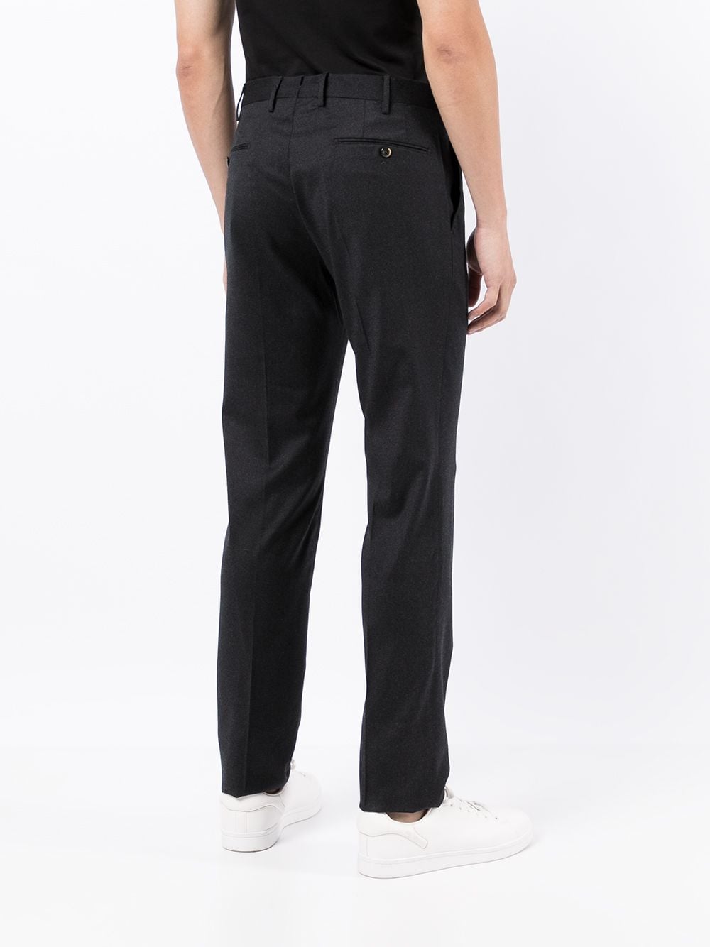 Shop Pt01 Slim-cut Trousers In Grau
