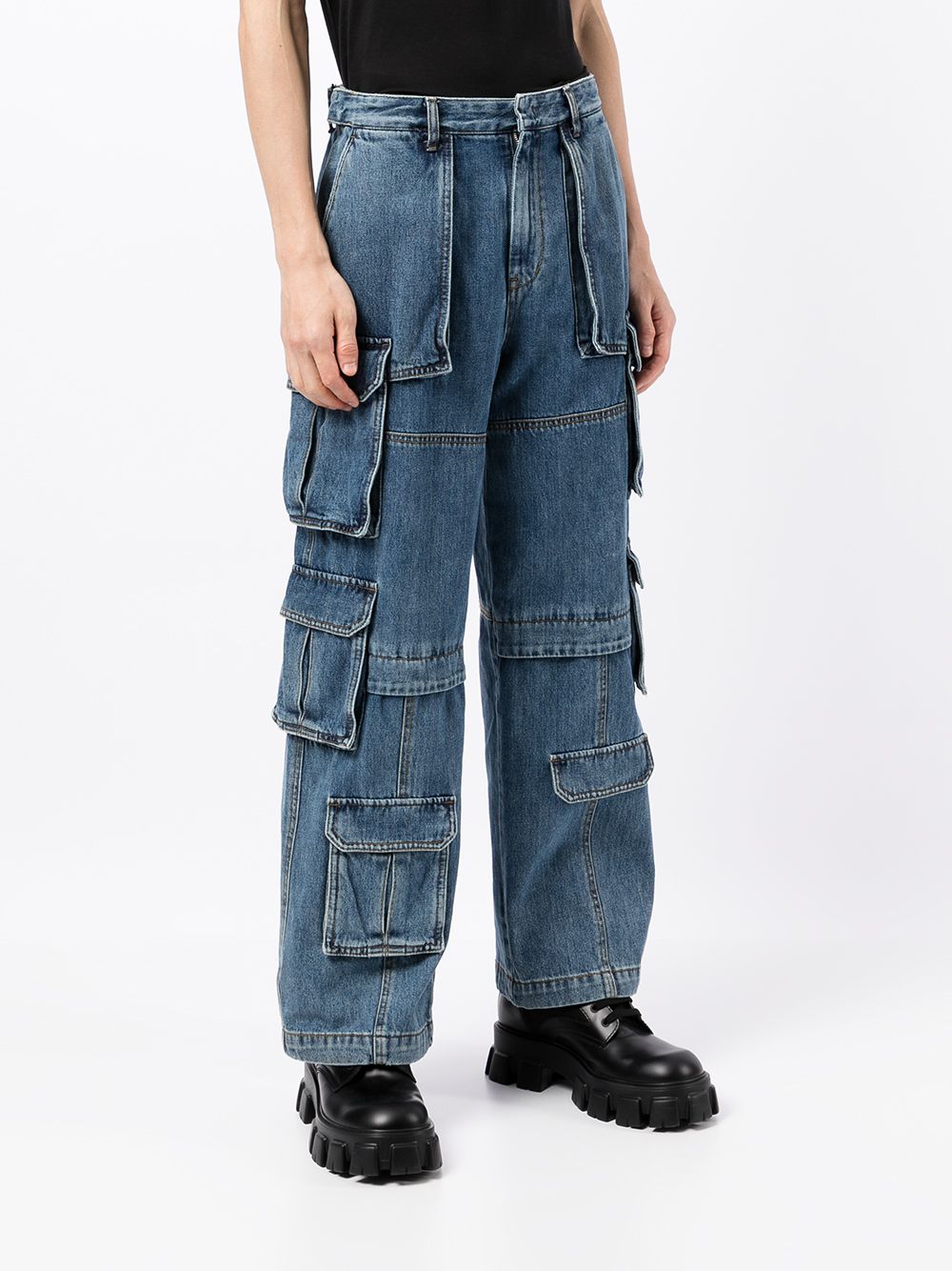 фото Juun.j джинсовые брюки карго с карманами