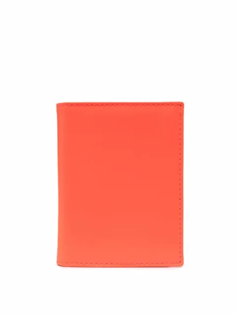 Comme Des Garçons Wallet mini portefeuille Super Fluorescent pliant en cuir