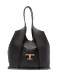 Tod's logo-plaque tote bag - Black