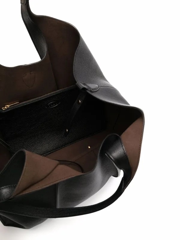 Tod s logo plaque Tote Bag Black FARFETCH IE