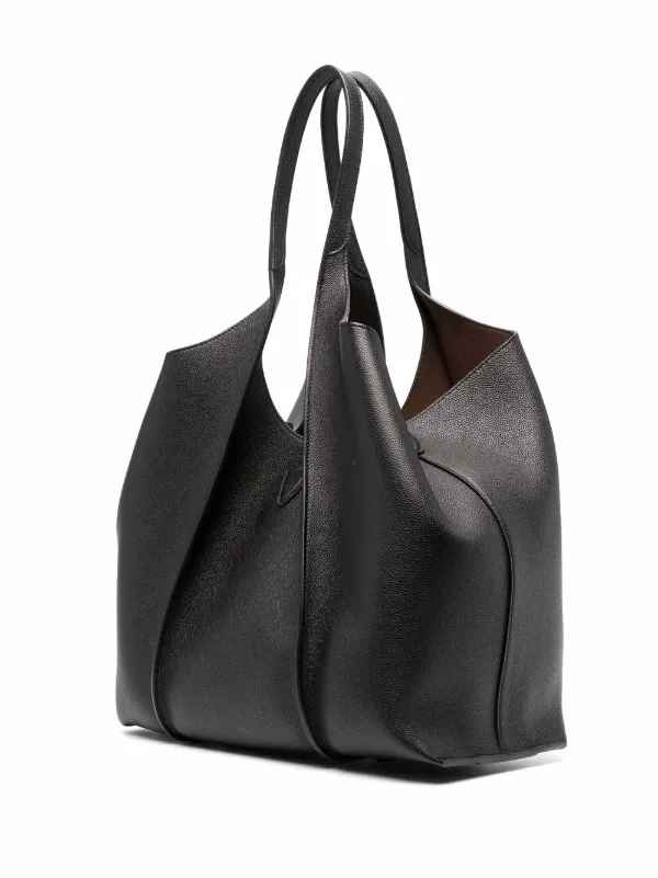 【TODS】ロゴ プレート トップ ハンドル バッグ☆SALE中 人気＊ TOD'S ロゴ プレート トップ ハンドル バッグ
