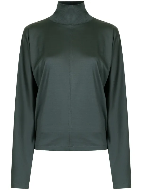 Funnel neck long sleeve top Clearance
