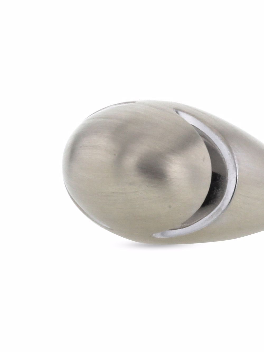 фото Bvlgari pre-owned 2000s 18kt white gold geometric cabochon ring