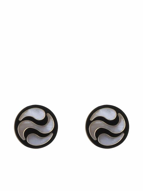 Bvlgari Pre-Owned 2000s 18kt yellow gold mother of pearl stud earrings