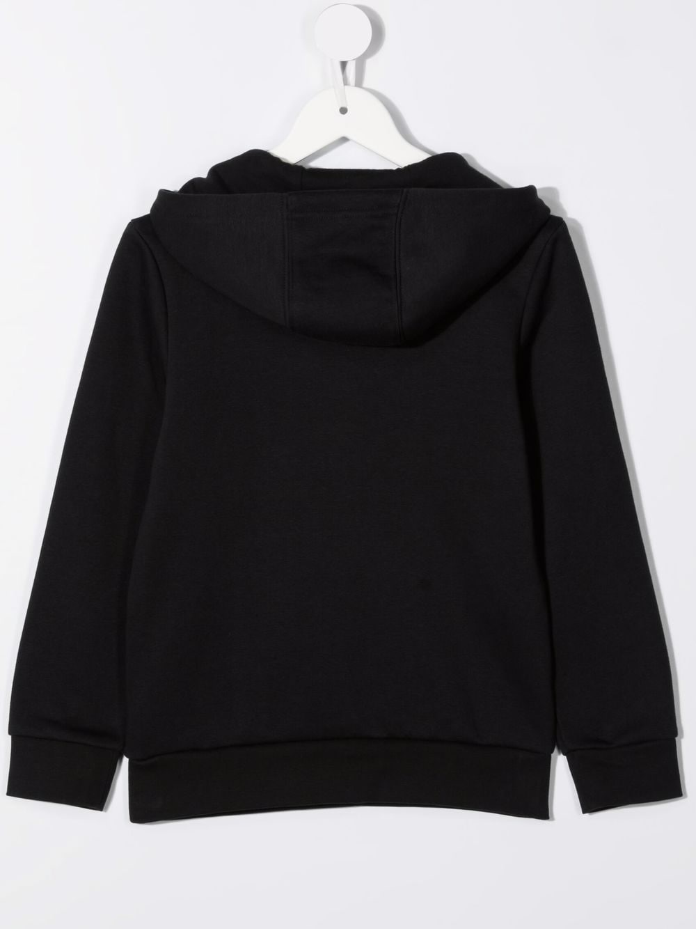 Shop Adidas Originals Logo-embroidered Cotton Hoodie In 黑色