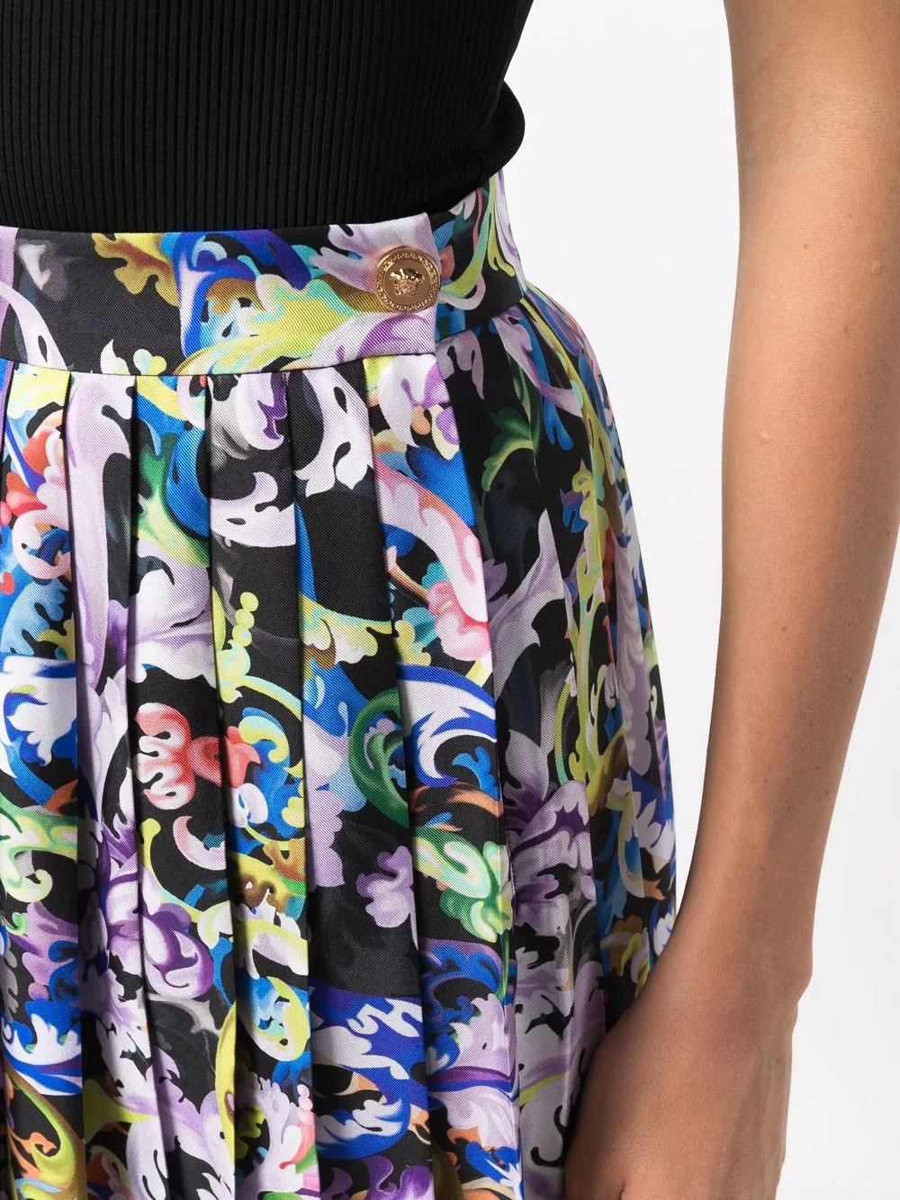 фото Versace плиссированная юбка с узором