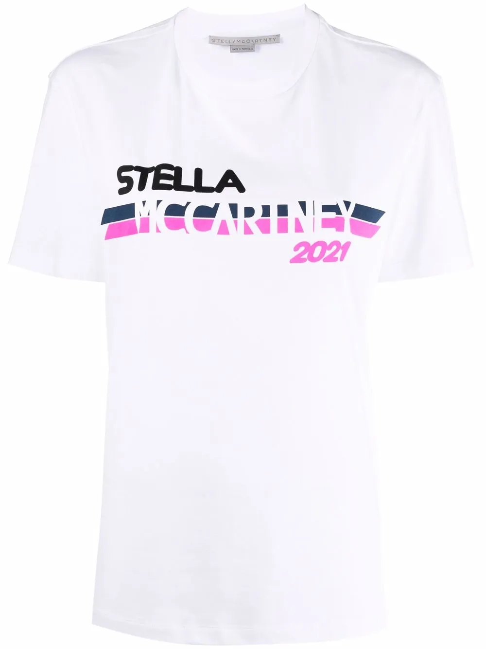 

Stella McCartney playera con logo 2021 - Blanco