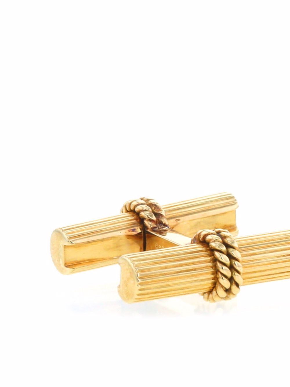 фото Van cleef & arpels pre-owned 1970s 18kt yellow gold godrons patterned cufflinks