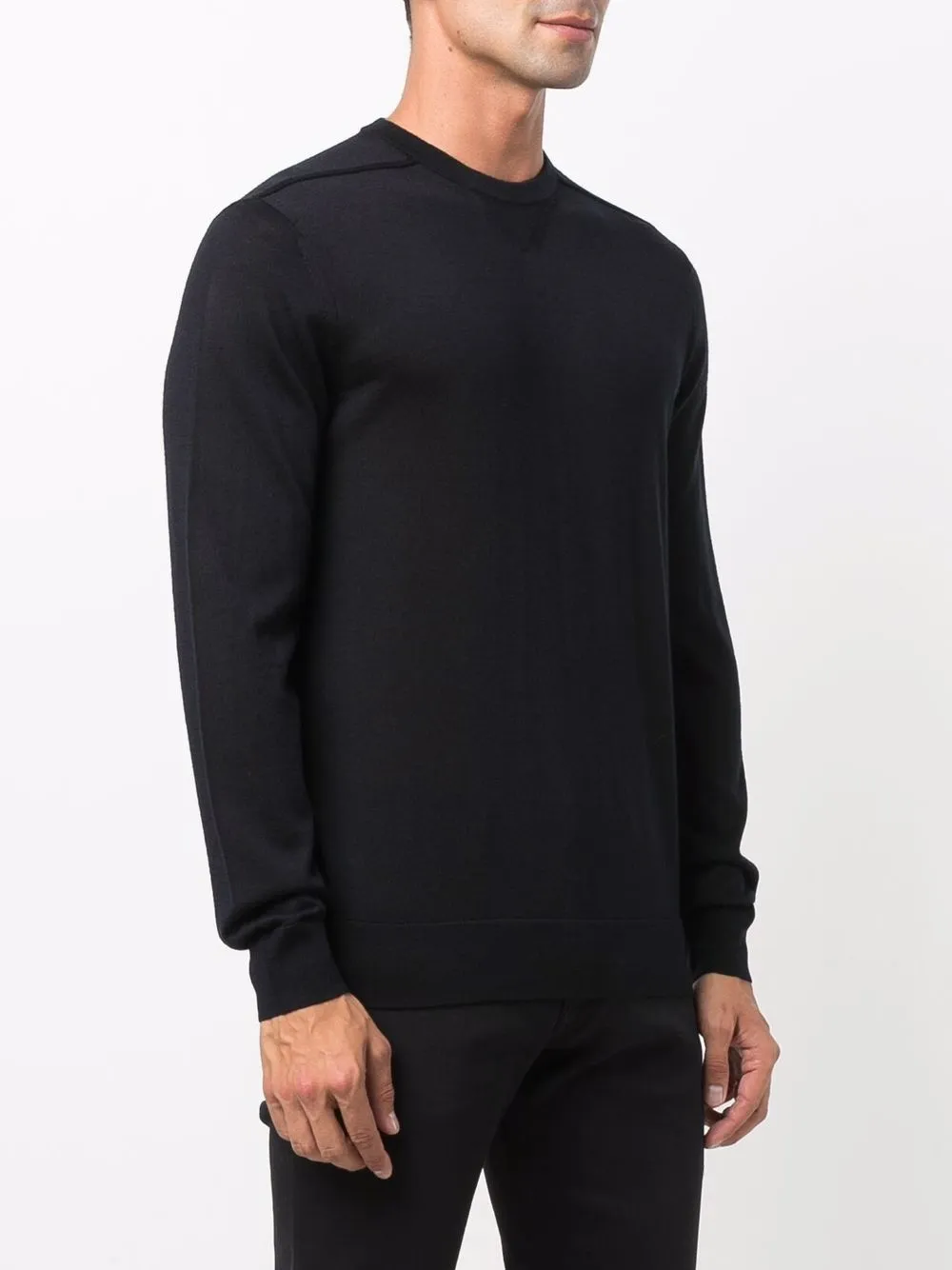 Emporio Armani Pullover Mit Rundhalsausschnitt   Blau 