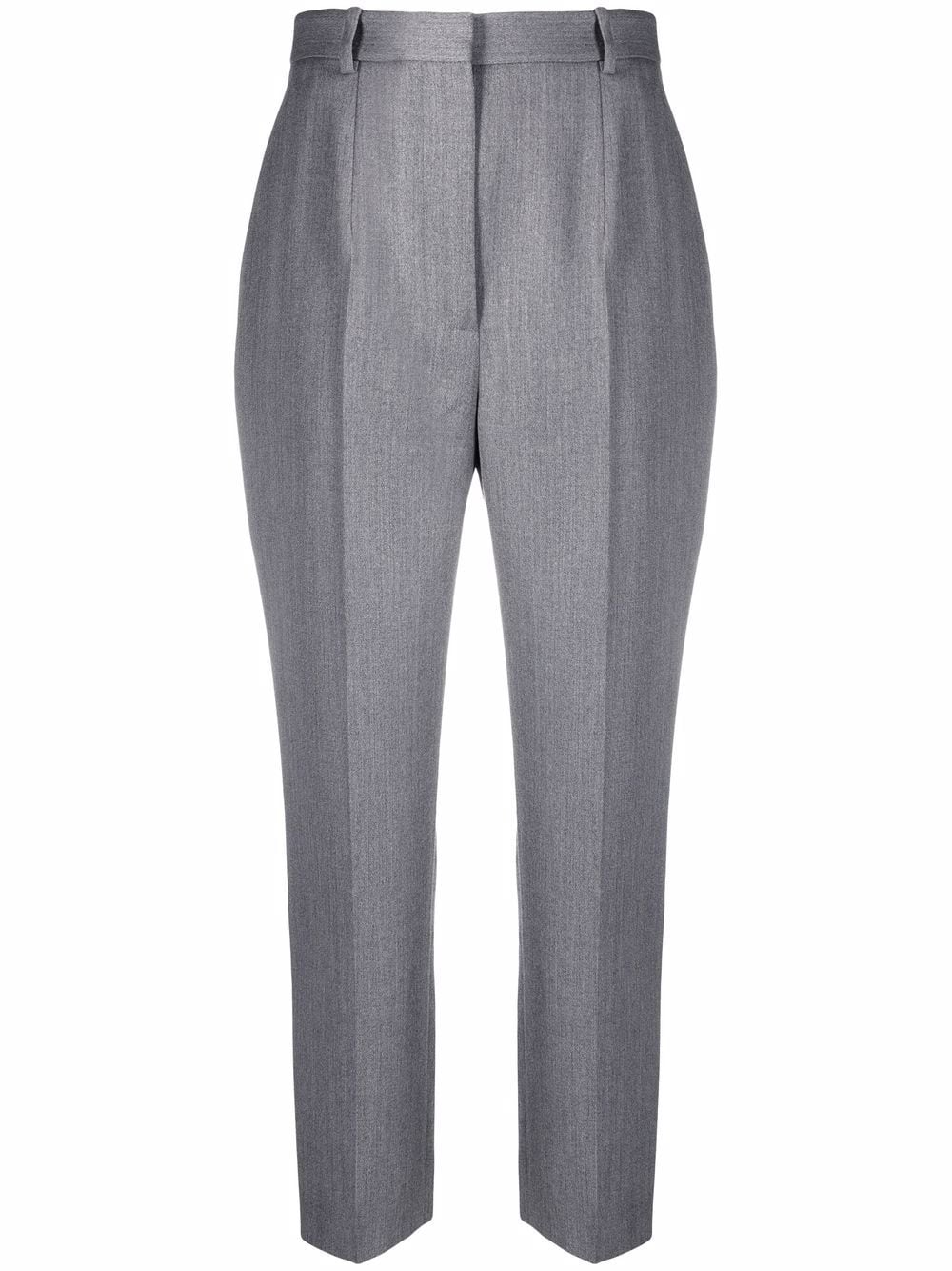 

Alexander McQueen pantalones capri con tiro alto - Gris