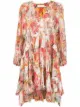 Imagem 1 de ZIMMERMANN Vestido Mae franzido de seda