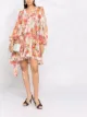 Imagem 2 de ZIMMERMANN Vestido Mae franzido de seda