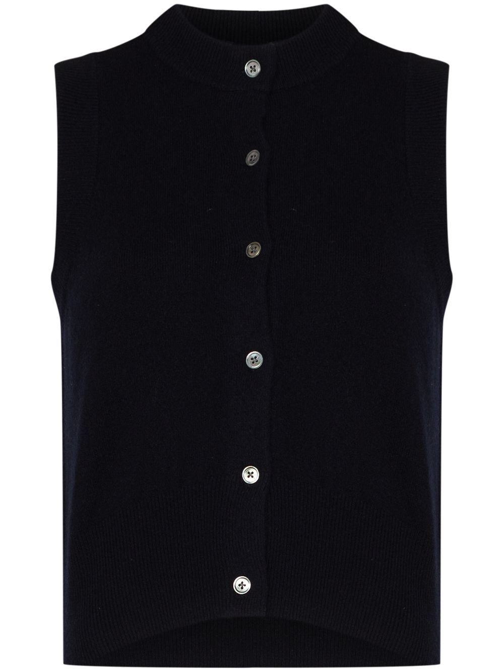Image 1 of extreme cashmere crew-neck knitted vest