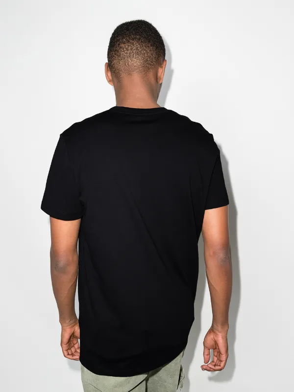 metallic-logo crew-neck T-shirt for men 