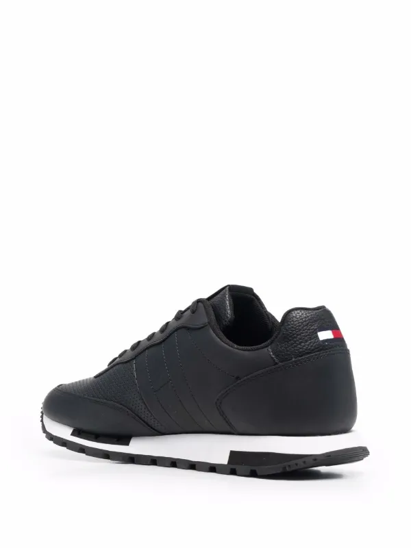 retro leather trainers