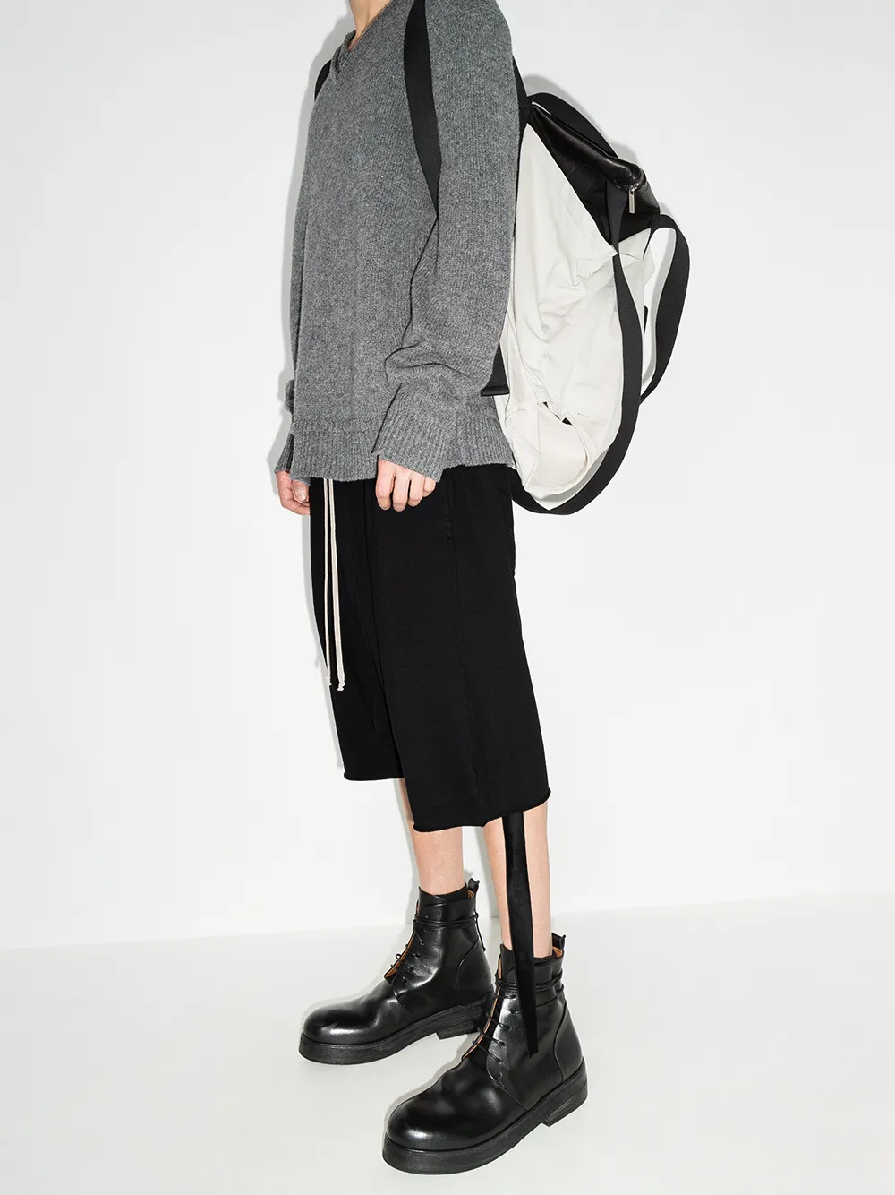 фото Rick owens drkshdw шорты с кулиской и низким шаговым швом