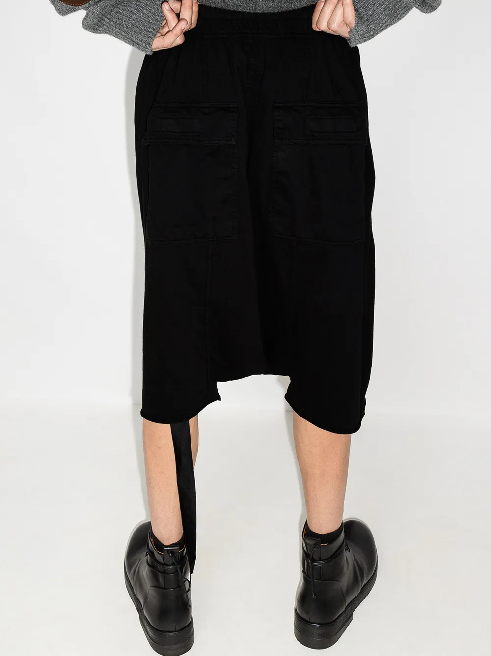 фото Rick owens drkshdw шорты с кулиской и низким шаговым швом
