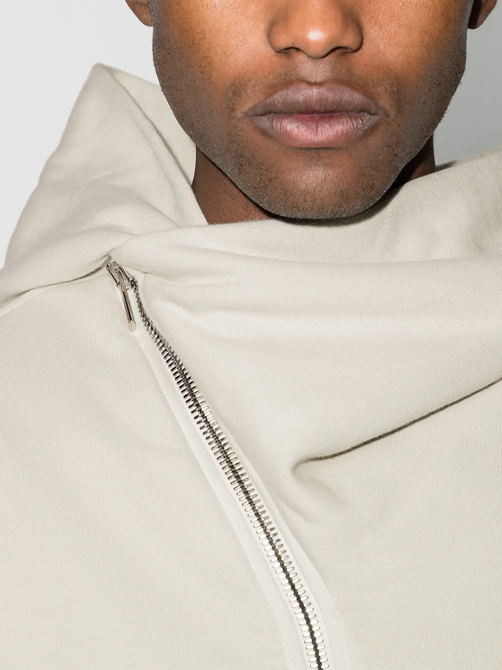 фото Rick owens drkshdw худи с косой молнией
