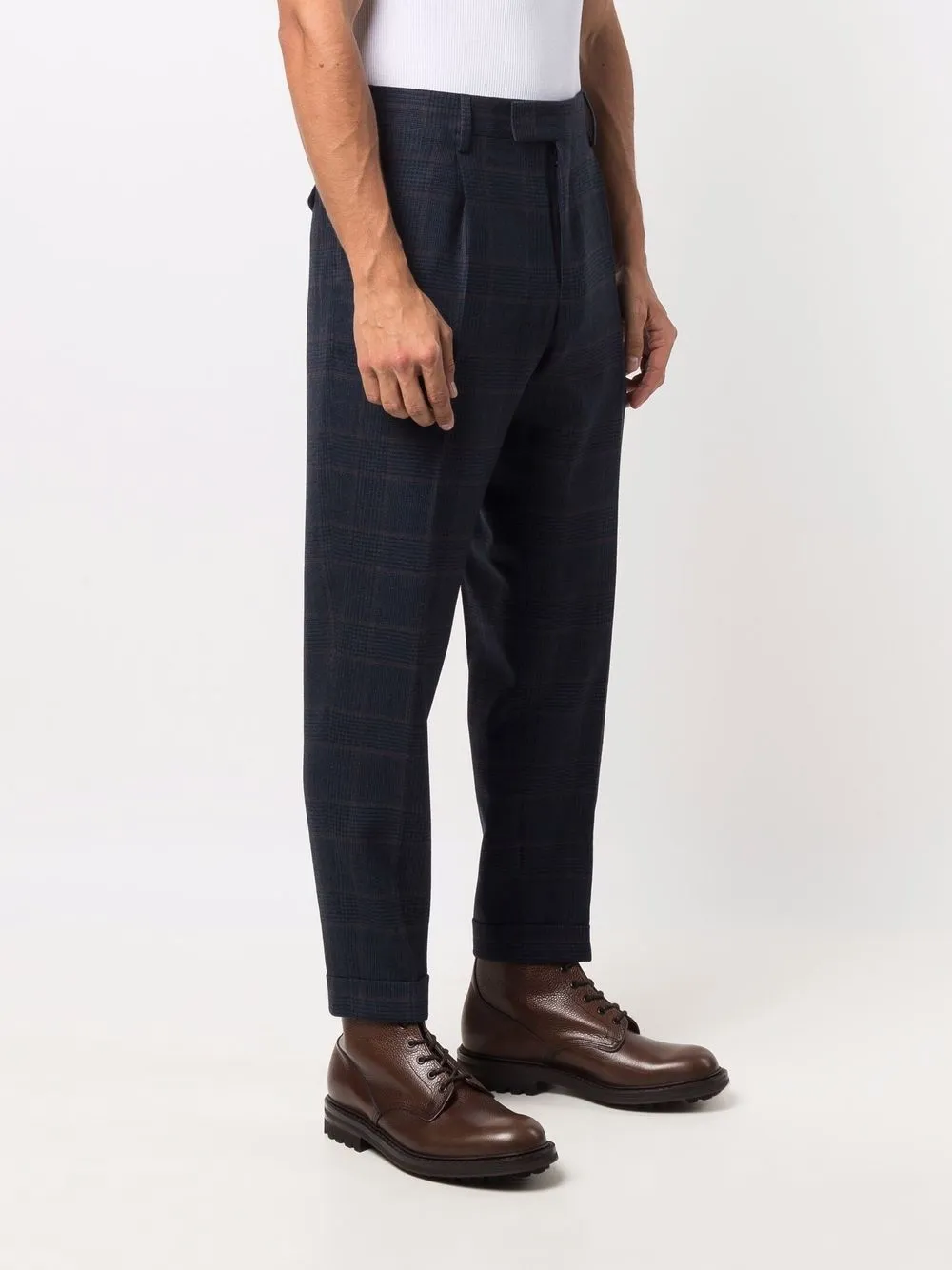 фото Pt01 брюки в клетку prince of wales