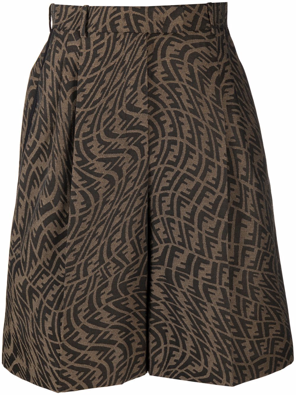 фото Fendi шорты с принтом ff vertigo