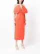 Carolina Herrera bow detail midi dress