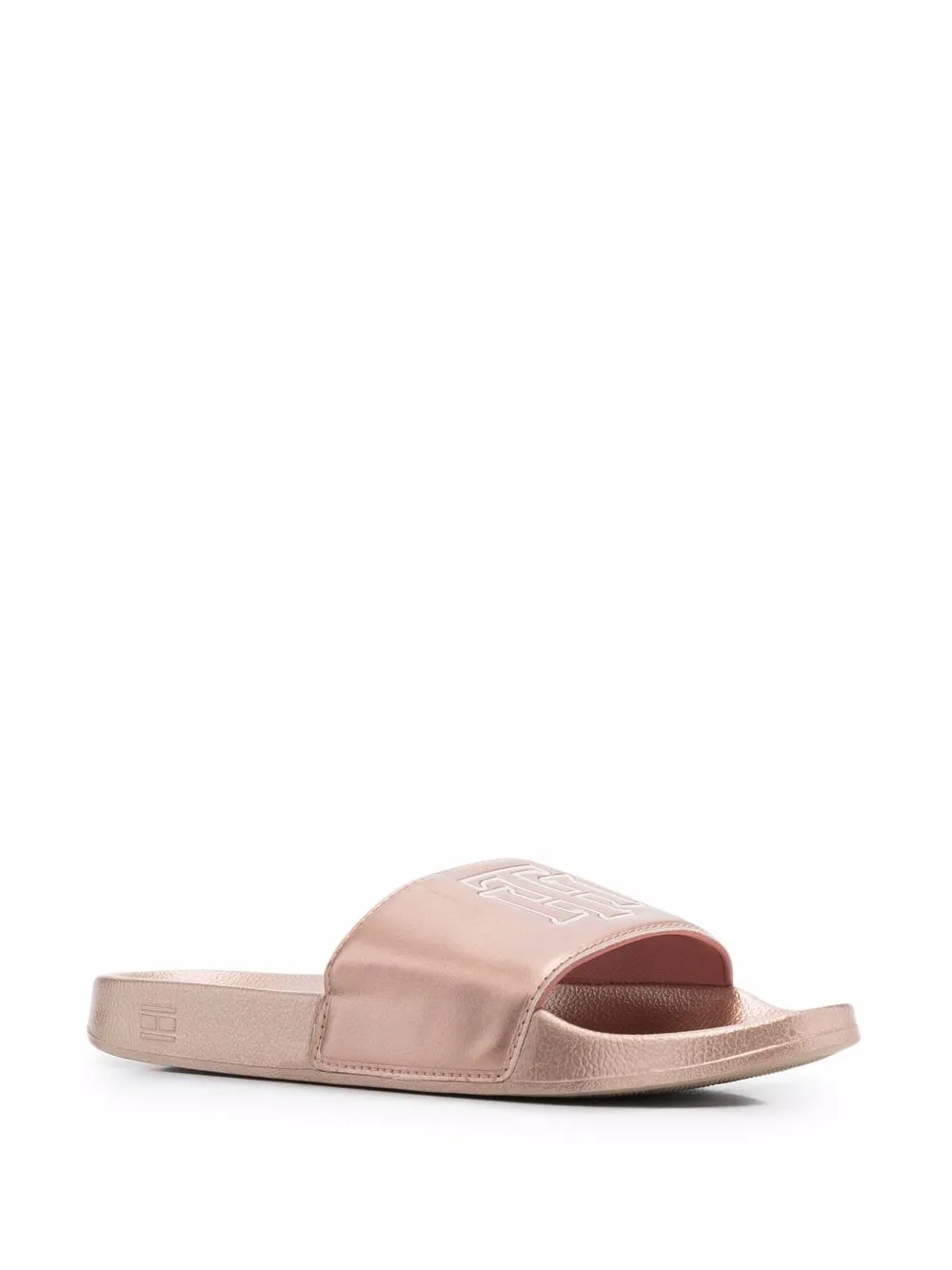 Tommy Hilfiger Th Monogram Metallic Pool Slide - Farfetch