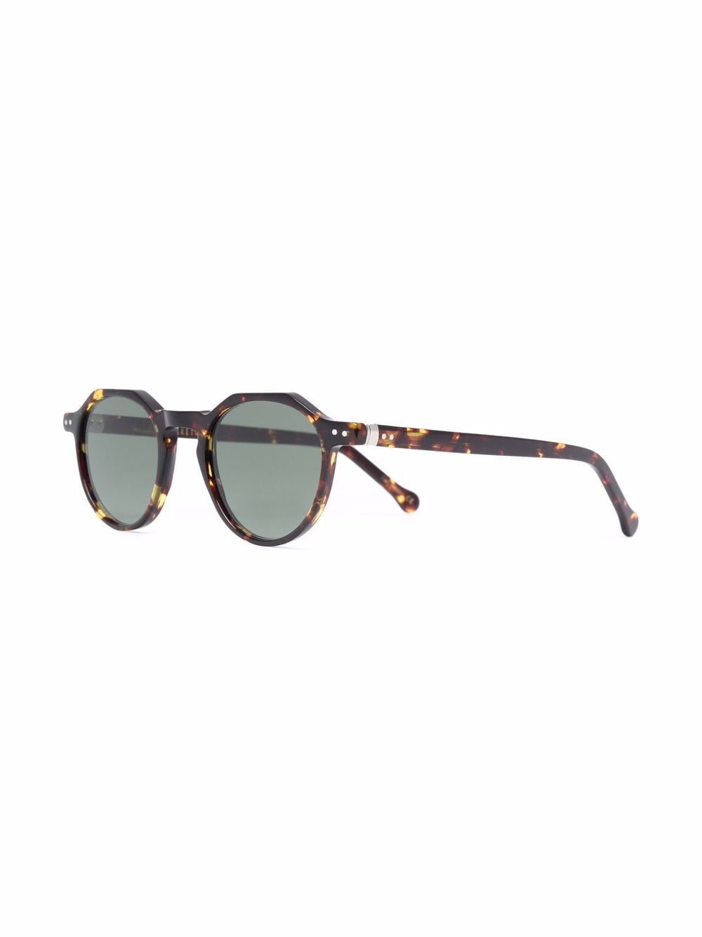 Image 2 of Lesca round frame tortoiseshell sunglasses