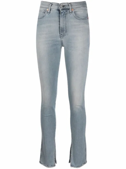 3x1 slit-hem skinny jeans 
