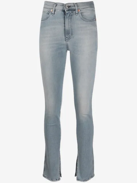 3x1 slit-hem skinny jeans 