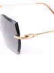 Cartier Eyewear rimless oversized frame sunglasses
