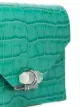 Marchesa Quartz Crystal leather clutch