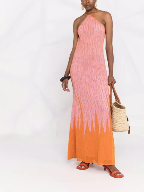 Missoni Halterneck lurex-detail Knit Dress - Farfetch