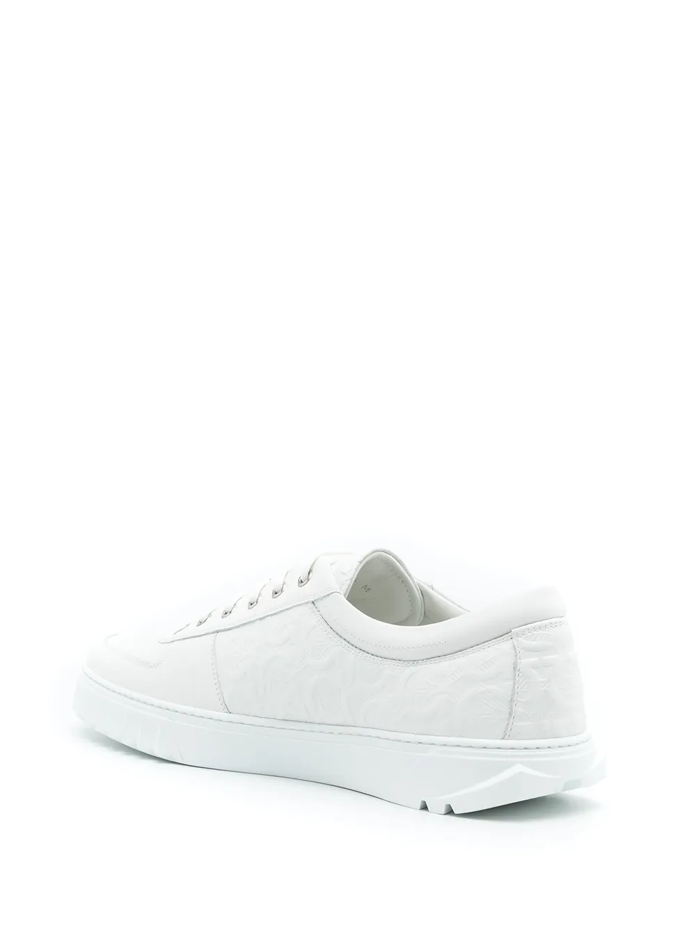 Ferragamo Gancini low-top sneakers Wit