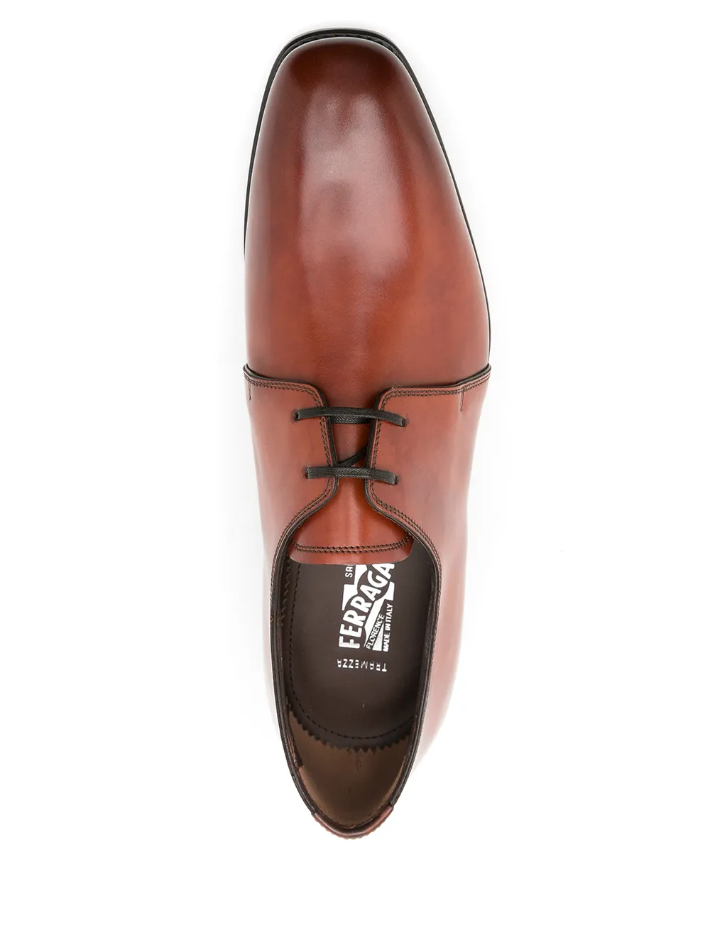 Ferragamo lace-up leather shoes Brown
