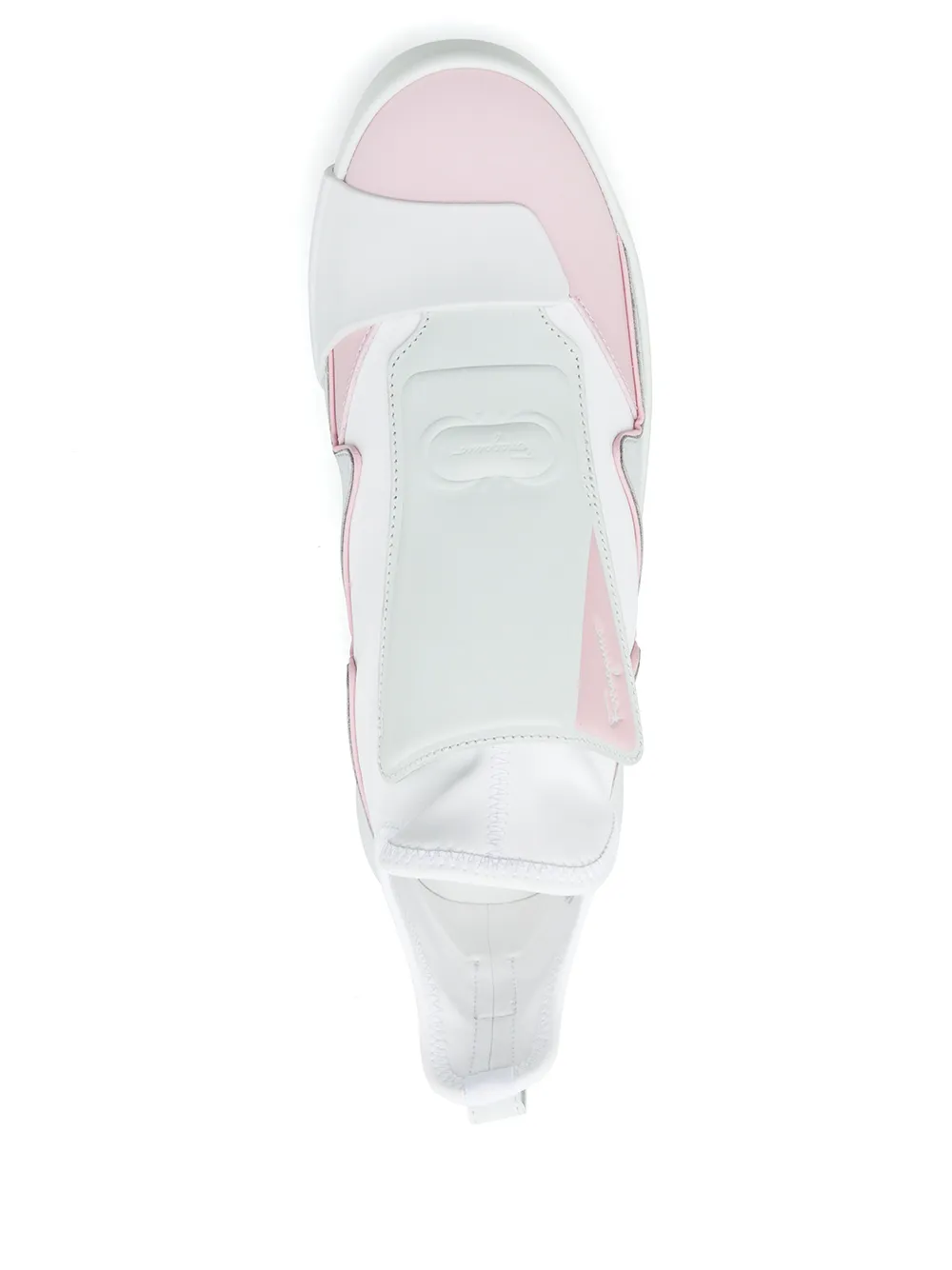Ferragamo Leren soksneakers Wit