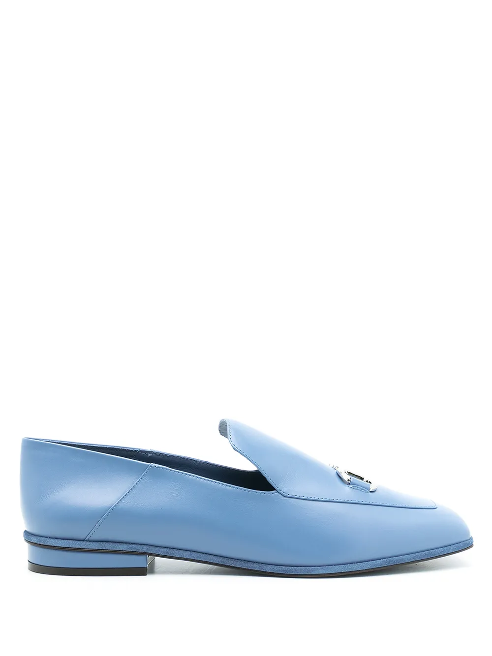 Ferragamo square toe loafers Black