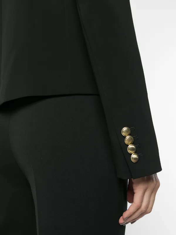 crew neck blazer