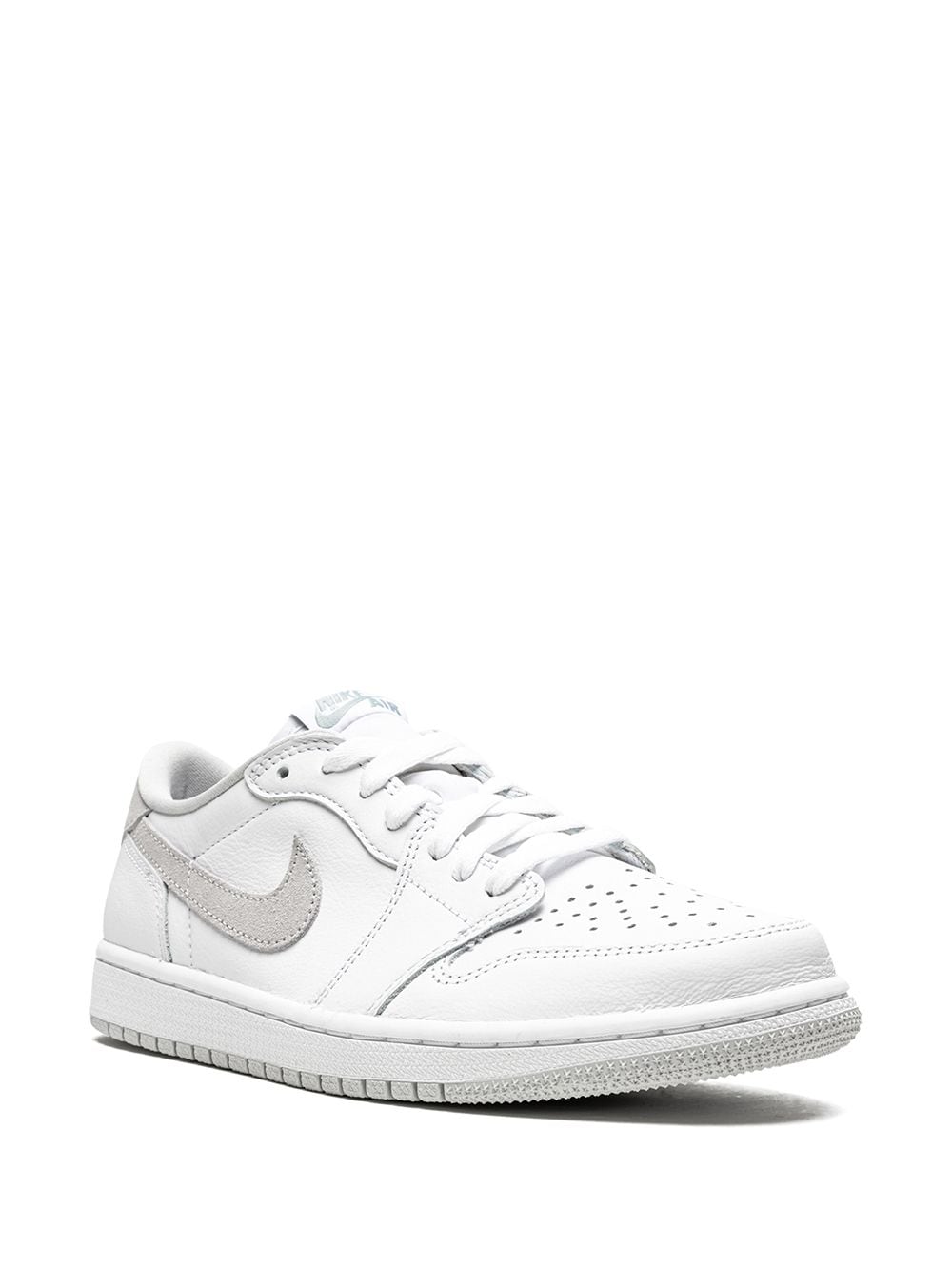 Shop Jordan Air  1 Low Og "neutral Grey" Sneakers In White/neutral Grey-particle Gr