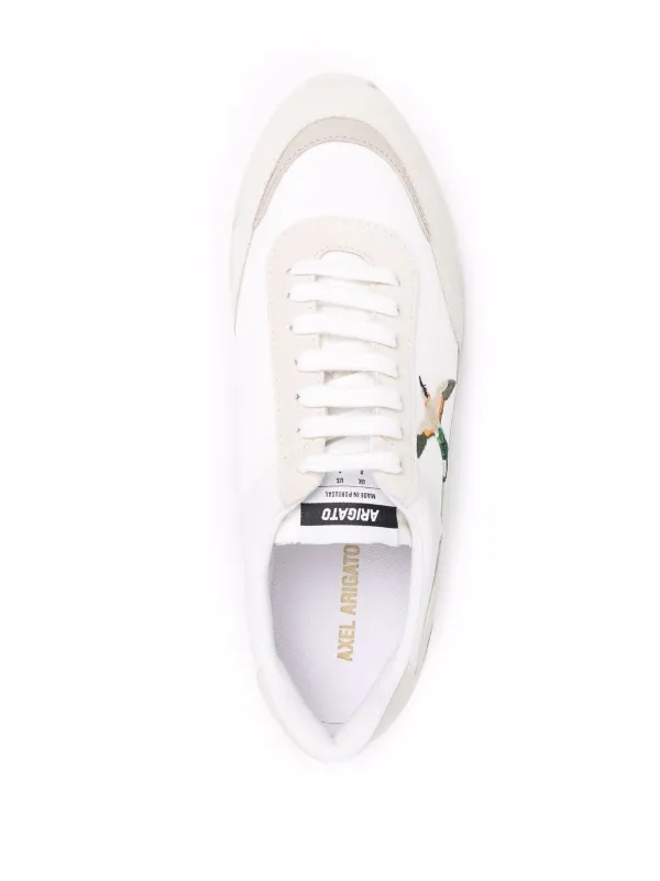 Axel Arigato suede-panelled low-top Sneakers | White | FARFETCH