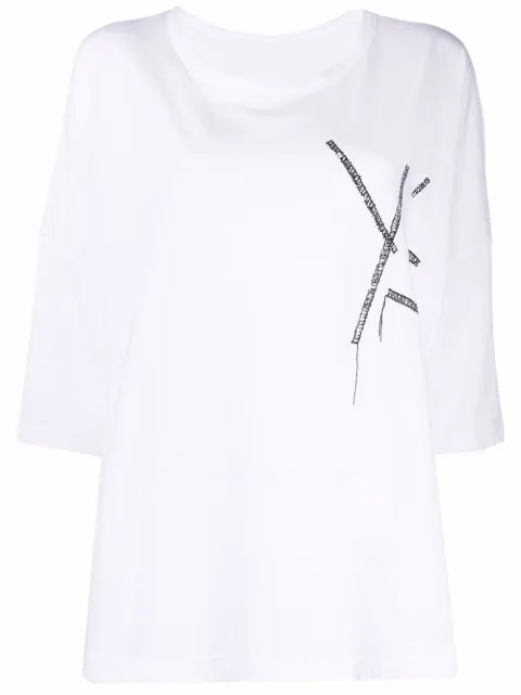 Y's stitched logo T-shirt