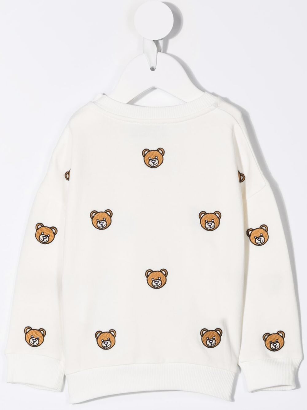 фото Moschino kids толстовка с круглым вырезом и принтом teddy bear