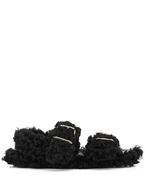 marni shearling sandals