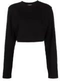 Cotton Citizen cropped cotton-top - Black