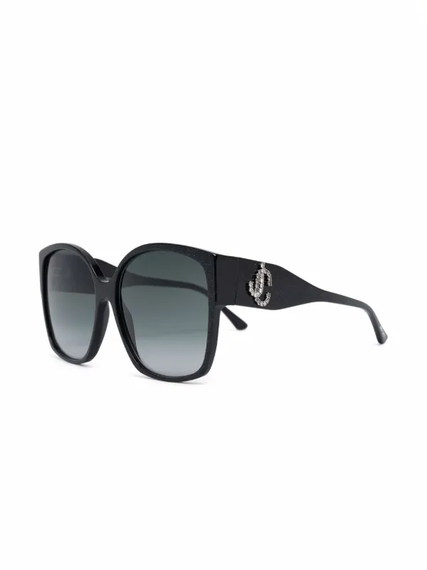JIMMY CHOO オーバーサイズサングラス Jimmy Choo Eyewear オーバーサイズ サングラス | ブラック